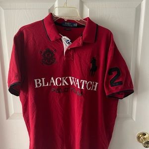 Red Polo Ralph Lauren Custom Fit